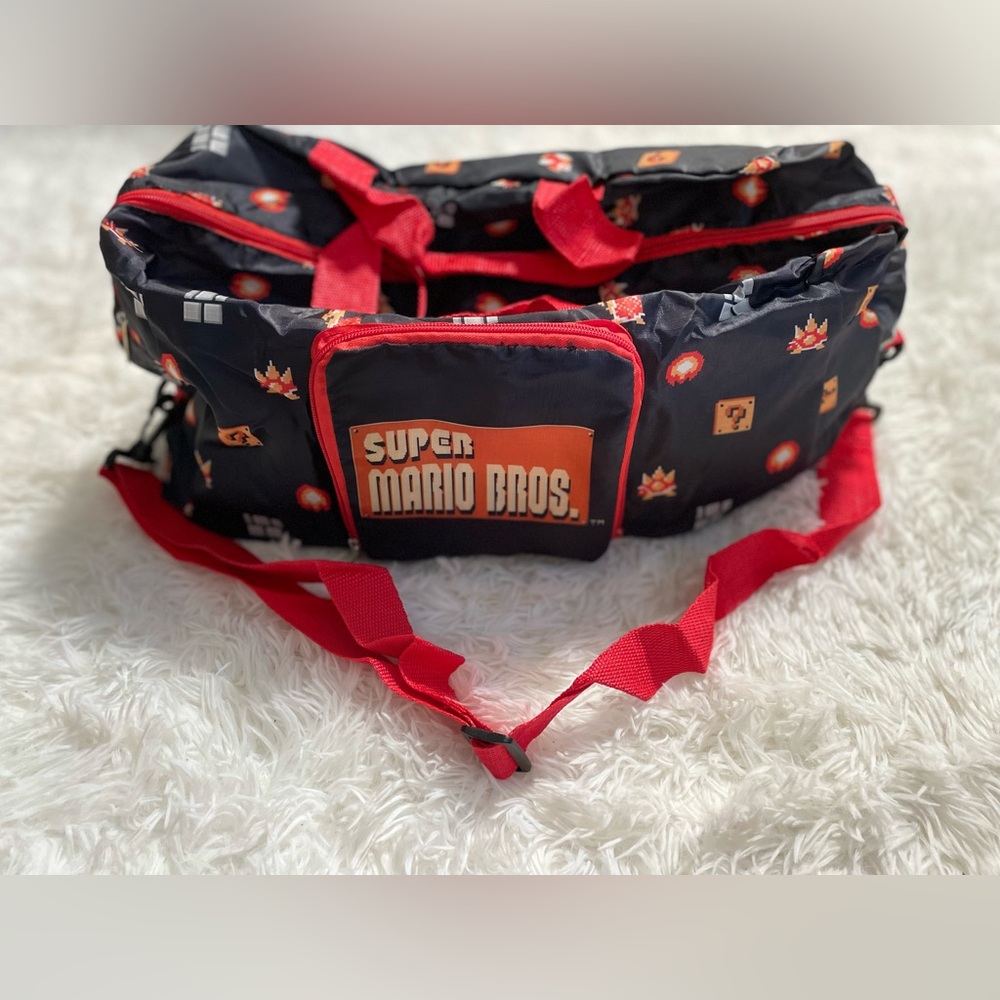 Super Mario Bros Brothers Weekend Bag Duffle Culturefly Nintendo Game Gamers